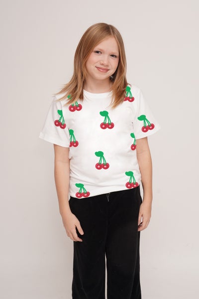 Lasten Kirsikka-paita, valkoinen