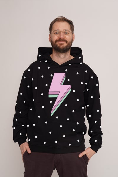 Salama-huppari, musta