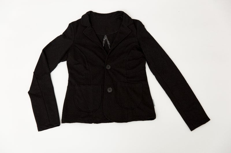 Collarijakku t&auml;hdell&auml;, musta/musta (vain XS, S ja M)