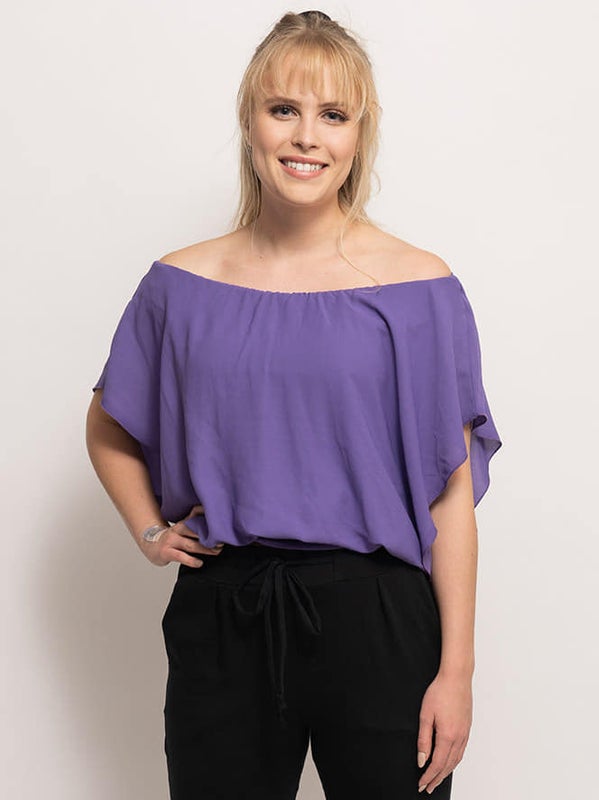 Sifonki-pusero, lila (vain S)