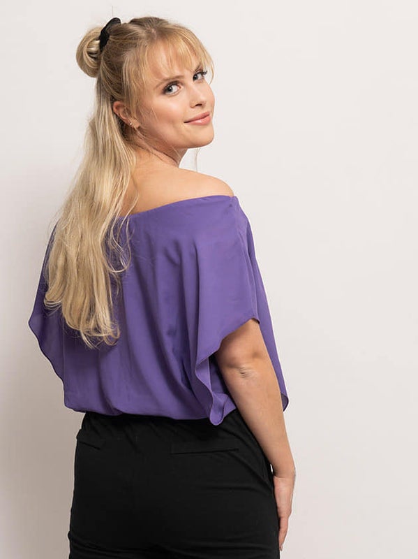 Sifonki-pusero, lila (vain S)